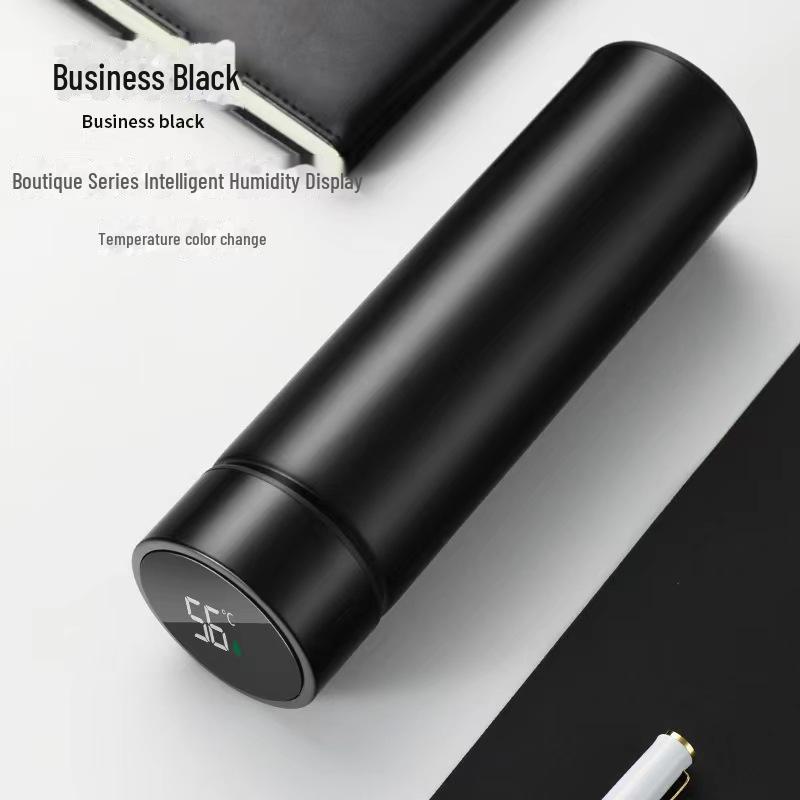 Термокружка Smart Display 2024: Нержавеющая сталь, двухслойный, портативный, цифровой дисплей для бизнеса и использования в автомобиле