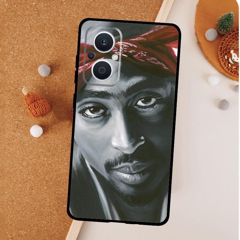 Rapper 2pac Singer Tupac Phone Case For OPPO Reno 11 F 13 12 F 8T 7 8 10 Pro OPPO Find X8 X6 Pro X3 X5 Lite Cover