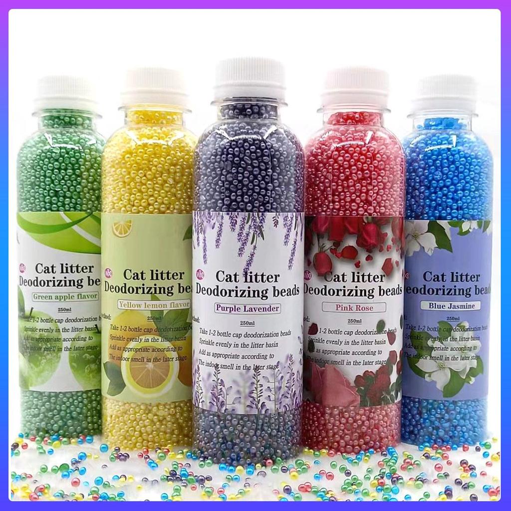 Pet Deodorizing Beads: Odor-Removing, Dust-Free, Flushable Mixed Cat Litter Pellets