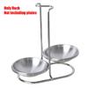 Стальная подставка для ложек Подставка для суповых ложек Полка для хранения столовых приборов Одинарный/двойной половник