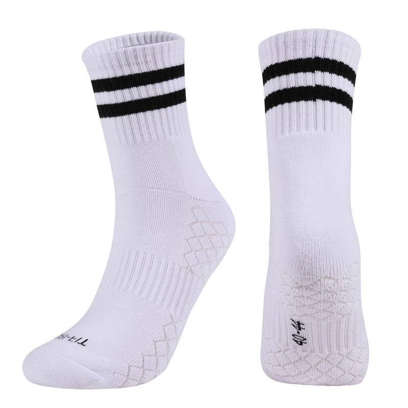 Sports Tennis Socks Middle Tube Cotton Thickened Towel Bottom Breathable Reflective Basketball Badminton Socks