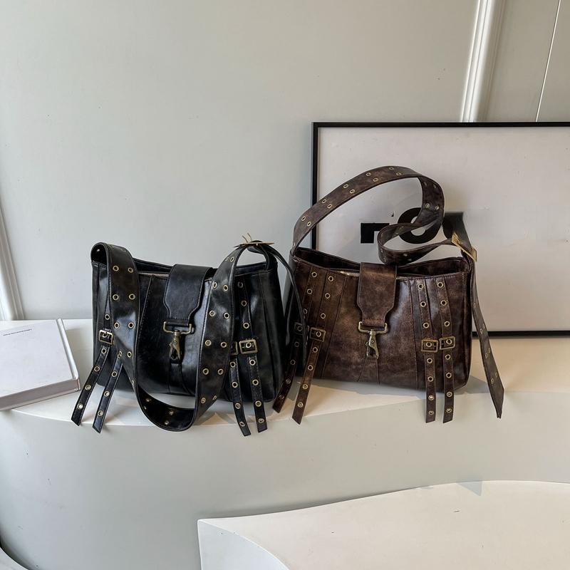 Дизайнерская женская маленькая пряжка на ремне 2024, корейская модная сумка на плечо из искусственной кожи, сумки через плечо, сумки и кошельки