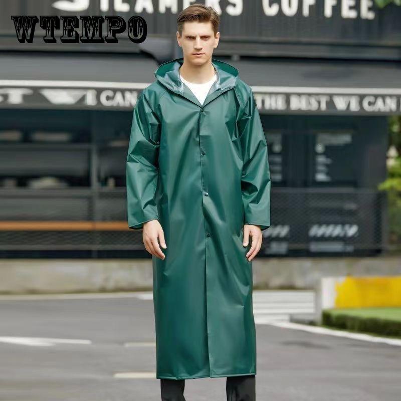 Длинный плащ непромокаемый мужской плащ для походов на открытом воздухе