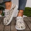 Fashion 2024 Fun Letter Print Women's Summer Mesh Shoes White Soft Sole Branded Slip-on Casual Sneakers Shoes for Women