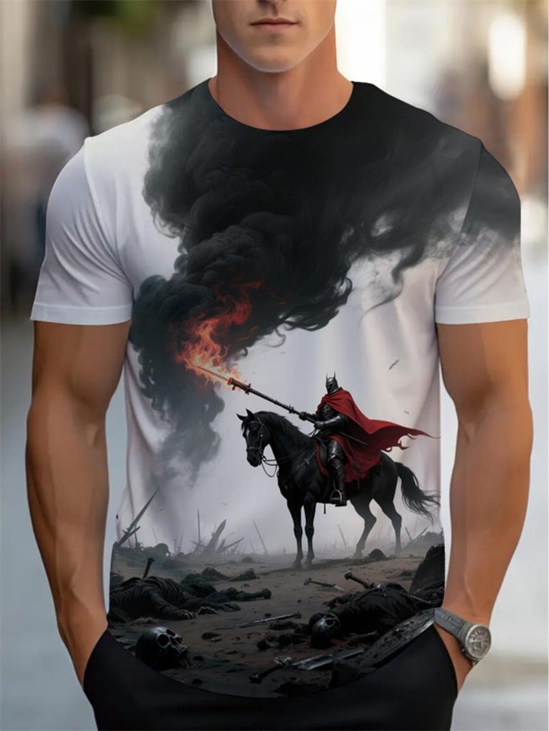 Fashion Japanese Bushido Graphic T Shirts For Men Summer Trendy Short Sleeve 3D Printed T-shirts Cool Oversized Harajuku Tees
