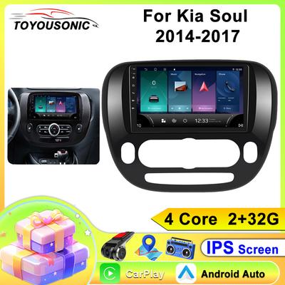 Автомобильное радио Carplay для kia Soul 2014-2017 Навигация GPS Android Auto Мультимедийный проигрыватель Стереосистема WiFi BT Нет 2din 4G