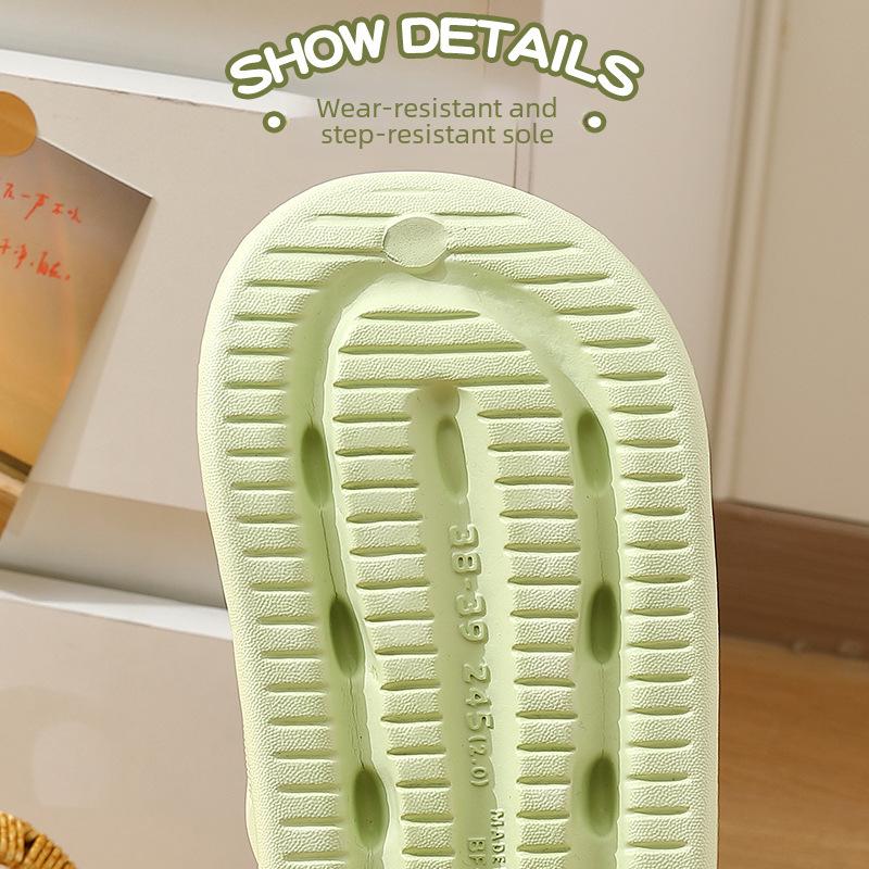 Нескользящие домашние тапочки из ЭВА для мужчин и женщин - Толстая подошва, Дезодорирующие летние шлепанцы