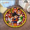 Ковер с Гоку Мультяшный Dragon Ball Нескользящий Коврик для Пола Ковер Круглый Коврик для Игр в Игровую Комнату Детскую Ковры для Спальни