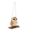 Owl Interior Hanging Can Be Used As a Lucky Made of Animal Owl Benny's Figurine, String, Stand, Charm, Polyresin, Benny's QB-037