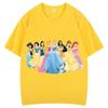 Princess Clothes Snow White and The Seven Dwarfs Trend Harajuku Short Sleeves Tshirt Fashion T-shirt Unisex