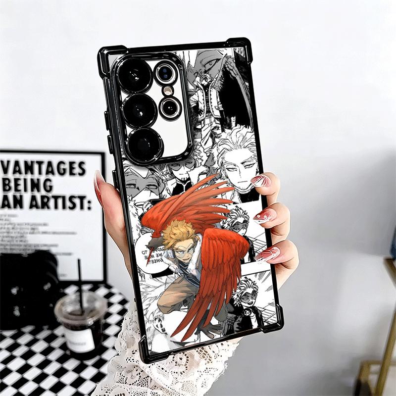 MHA Моя геройская академия Ястреб Мягкий чехол для телефона для Samsung Galaxy S26 Ultra S25 Edge S24 FE S23 Plus S22 S21 + S20 Покрытие Защита от падения Fundas