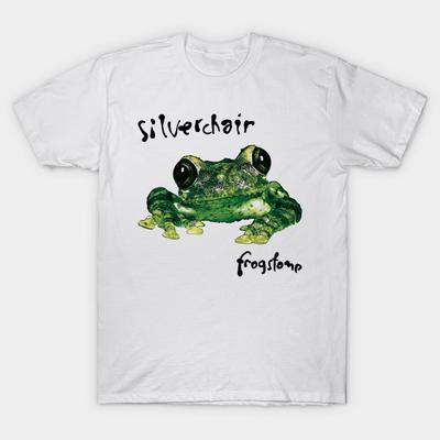 Мужская черная футболка с принтом Очень большая футболка Silverchair Frogstomp Без выреза Печать методом термопереноса Хлопковая футболка