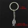 Fashion Vintage Key Ring Fish Jesus Pendant Keychain Key Holder Key Chain Christmas Jewelry Gifts
