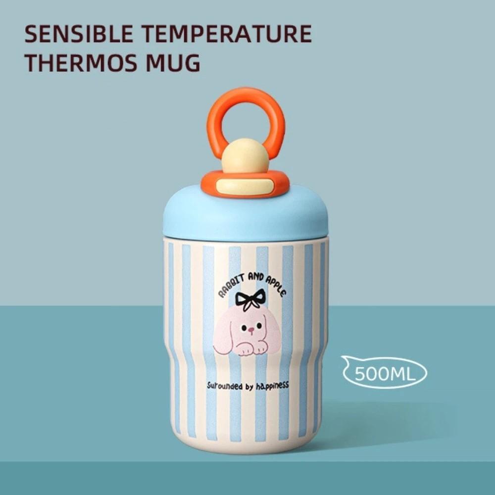 Cartoon Water Cup 500ml Coffee Mug Cute Insulated Cup