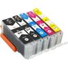Bada Ink Cartridges Compatible Chip Canon PGI-520 / CLI-521 Canon Pixma IP-3600 IP-4600 IP-4600-X IP-4700 MP-540 MP-550 MP-560