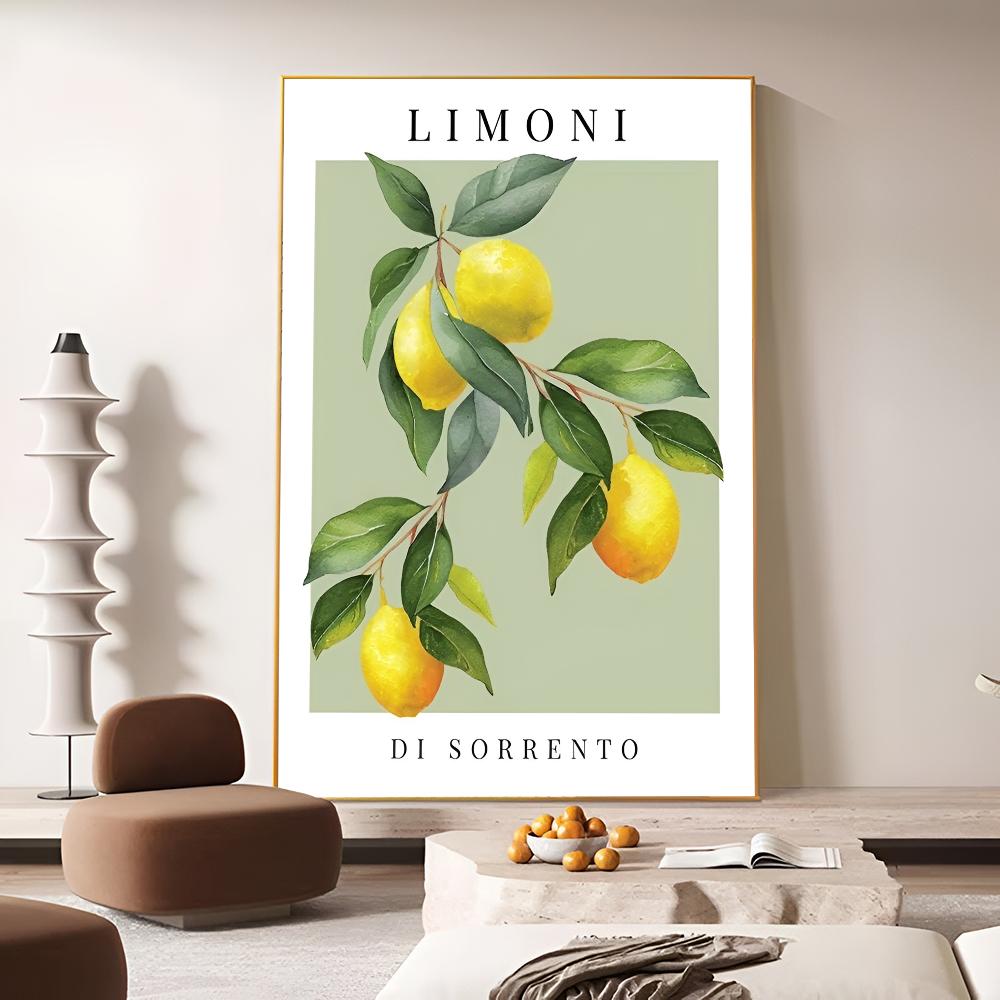 Positano Lemon Art Poster Movie Sticky Posters Vintage Room Good Quality Quality Poster Wall Art Painting Study Home Decor