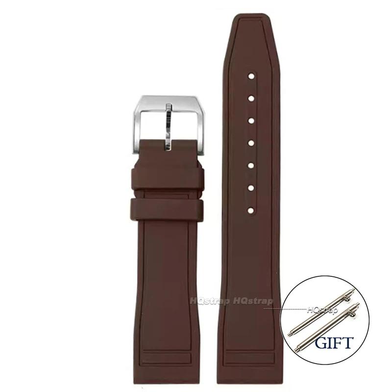 Резиновый ремешок для часов IWC для Big Pilot для Portugieser Женский Мужской Быстросъемный Водонепроницаемый Спортивный ремешок для часов 20мм 21мм 22мм