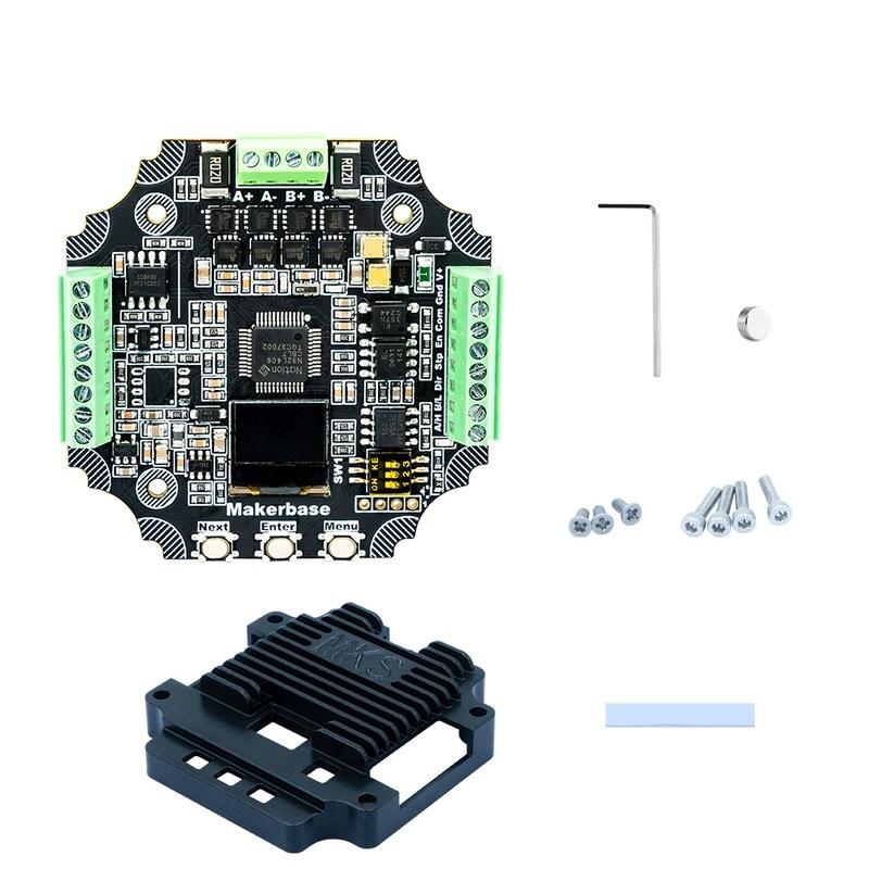 Makerbase MKS SERVO57D PCBA NEMA23 шаговый двигатель с замкнутым контуром Драйвер ЧПУ 3D-принтер для Gen_L FOC тихий и эффективный