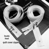 No. 3 White Nylon Double-Headed Quilt Cover Zipper - Available In 1m, 1.2m, and 1.5m