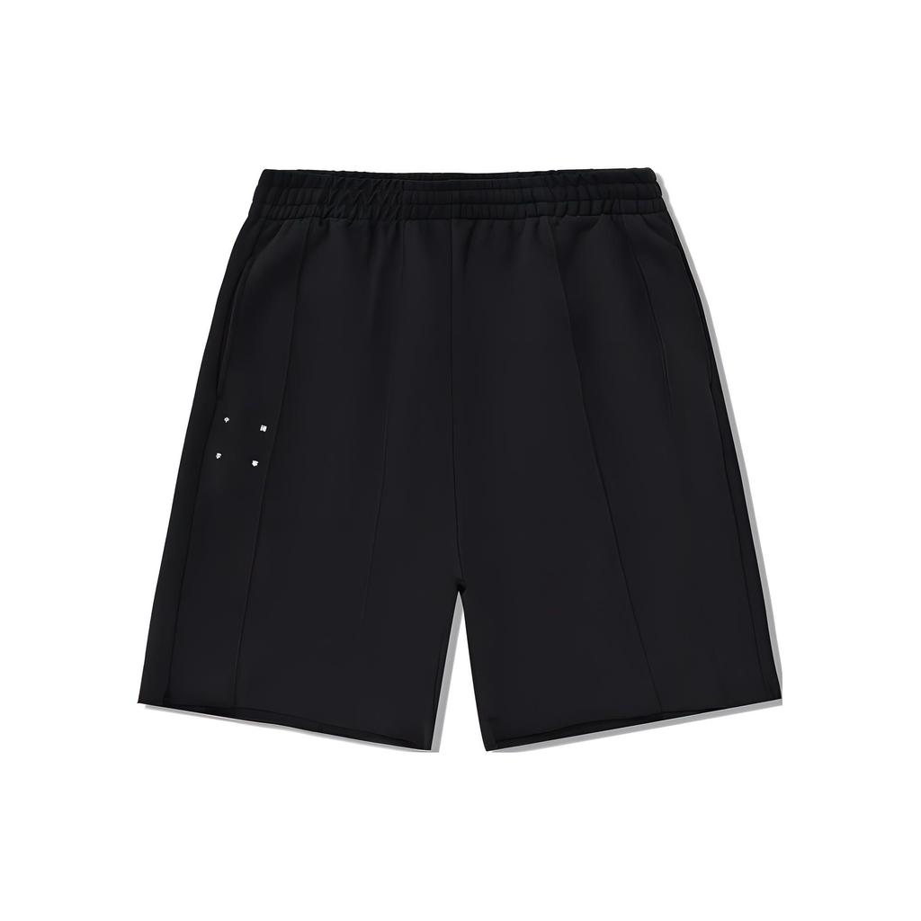 Li Ning Серия Vital Однотонные Шорты-бермуды Свободного Кроя Мужские шорты Черный AKSU161-1