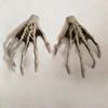 Halloween Skeleton Hands Fake Scary Realistic Human Hand Bone Halloween Life Size Zombie Party Scary Props Decorations