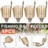 4PCS 20g Carp Fishing Bait Feeder Lure Holder Trap Fishing Cage Basket