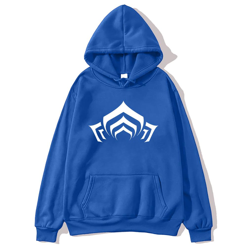 Warframe Logo Graphic Men's Hoodie Fall Long Sleeve Tracksuit Unisex Women Men High Street Sweatshirt Oversized Pullovers