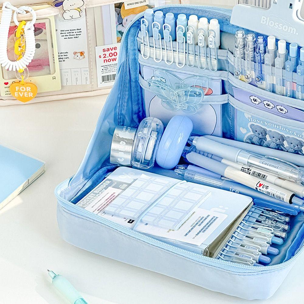 Пенал большой вместимости 12-слойная сумка для хранения ручек Многофункциональный пенал Подарок