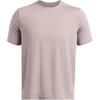 Meridian Solid Versatile Soft Round Neck Short Sleeve T Shirt Men Tops Fatigue-Gray 1386973-015