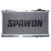 SPAWON Fit Mitsubishi FTO DEA Алюминиевый автомобильный радиатор Бензиновый V6 2.0L 6цил 1994-2001 Автоматическая и механическая AT MT 2-рядный 1999 2000 2001