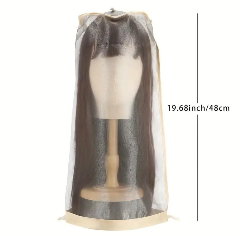 3Pcs with Drawstring Wig Cover Storage Portable Travel Wig Organizer  for Protecting Wigs