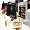 Держатель Корзина для хранения кофейных капсул Многофункциональный аксессуар , Золотой для Любителя Рустик