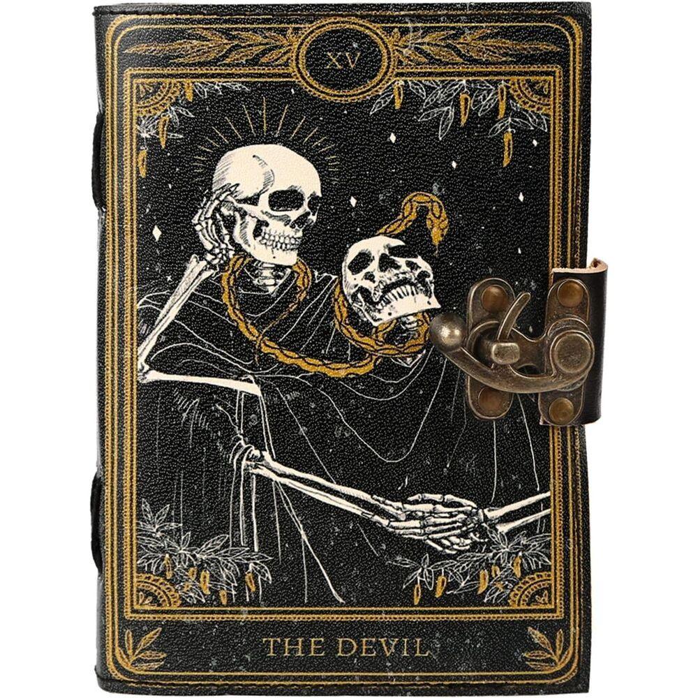 Книга заклинаний, дневник в кожаном переплете, бумажный гримуар, печатный дневник