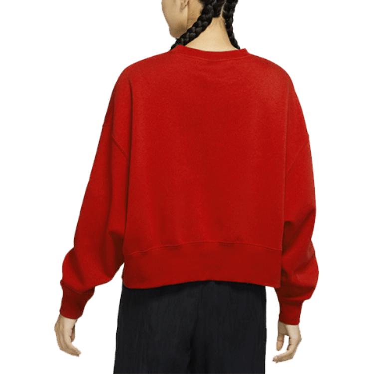 Nike CNY Collection Sweatshirts Women's Red Crew Neck Moderate Regular DR7842-687
