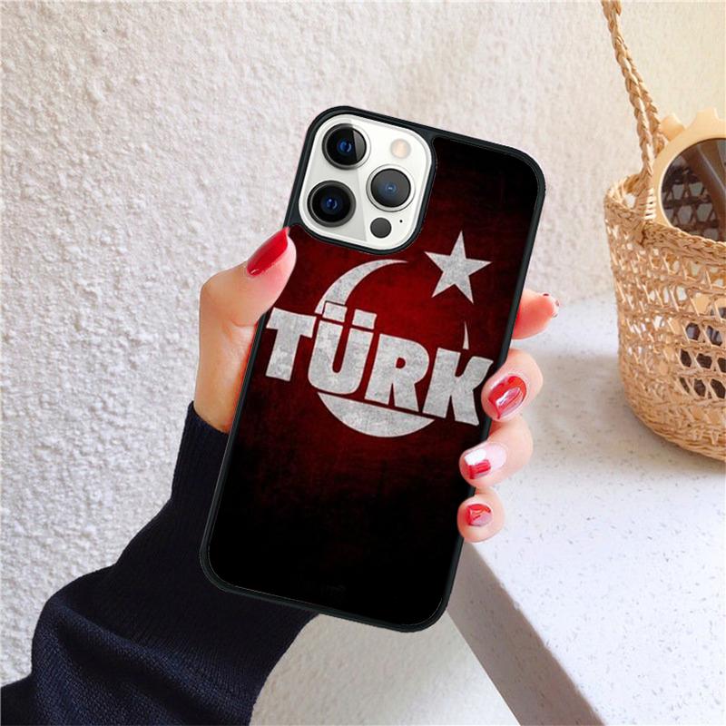 Чехол для телефона ТУРЦИЯ ТУРЕЦКИЙ ФЛАГ для iPhone 17 Air 16 PRO MAX 15 14 PLUS 12 11 13 Задняя крышка Fundas Shell coque
