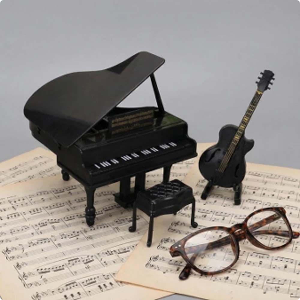Miniature Size Grand Piano Furniture Simulation Musical Instruments Props  Miniature Collection