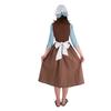 Halloween Themed Party Cinderella Show Costume, Cosplay Maid Dress Brown Dress