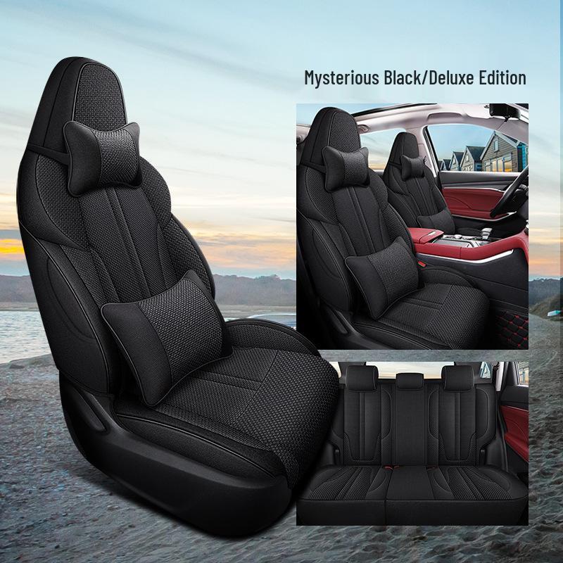 Всесезонный льняной чехол на сиденье для пятиместного автомобиля Changan CS55PLUS