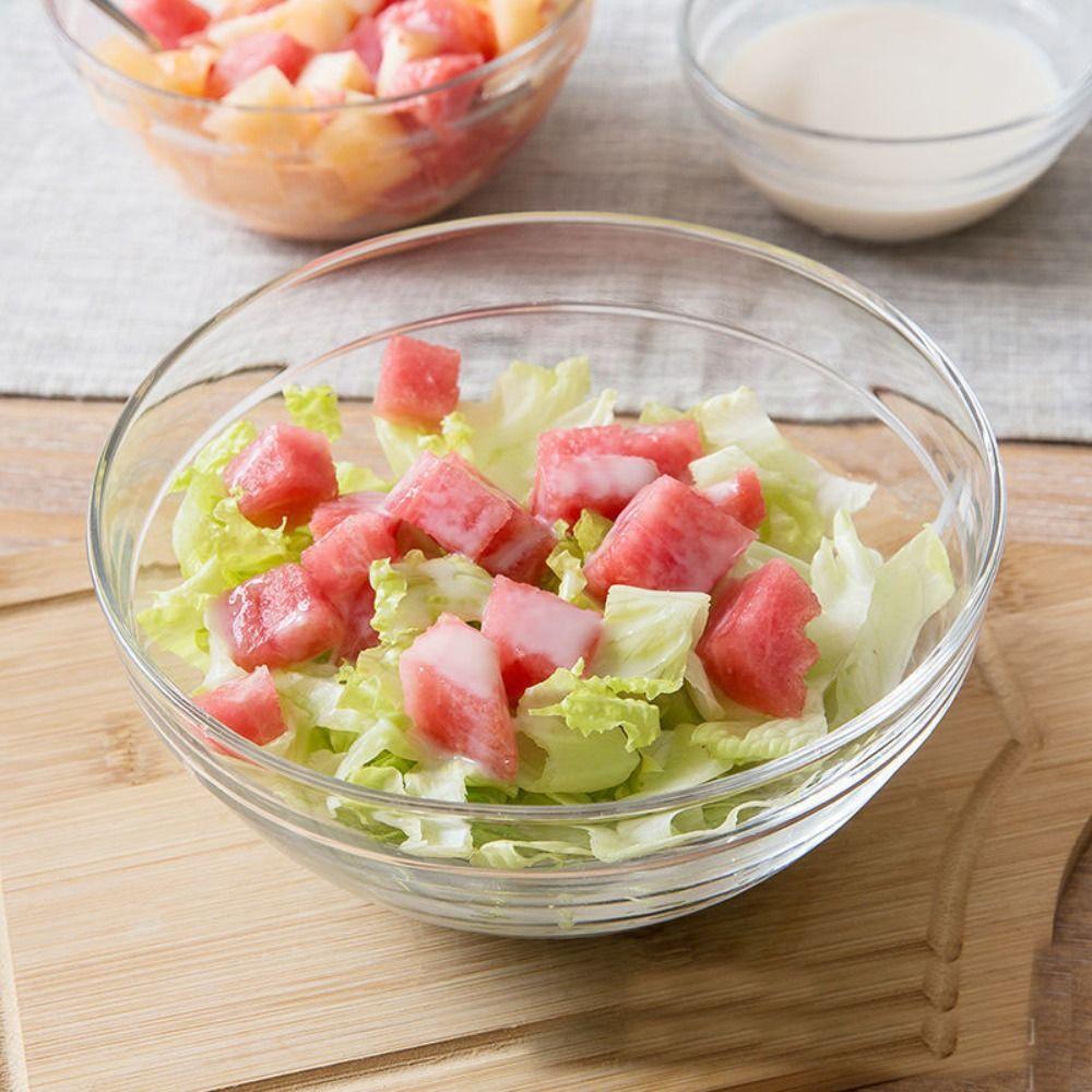 Thick Dessert Bowl Transparent Fruit Bowl Multipurpose Acrylic Salad Bowl  Kitchen