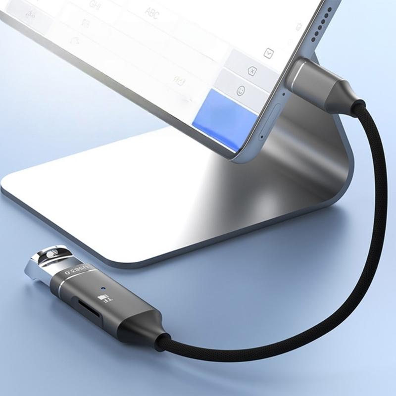 Адаптер USB Type-C OTG Коннекторы Слот для TF-карт Мгновенное подключение и воспроизведение Для мобильных телефонов Систем Windows Ноутбуков