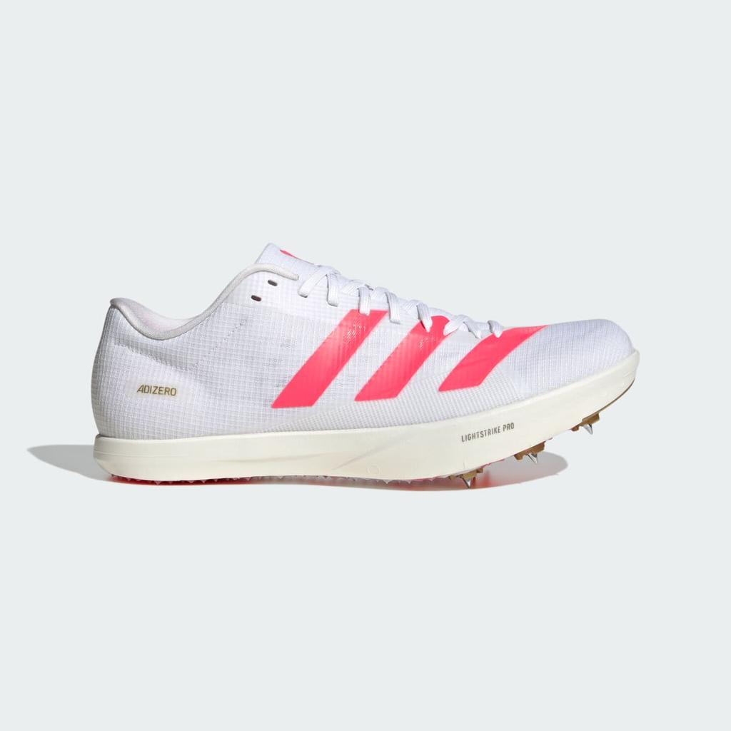 adidas ADIZERO LONG JUMP KJ9535 Unisex Performance Sports Shoes Cloud White / Core Black / Gold Metallic