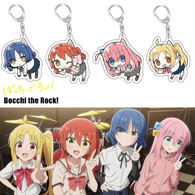 Stylish Bocchi The Rock Acrylic Keychain Double-sided Printed Keyring Bag Pendant Gifts