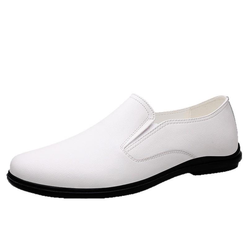 H562 Men'S Shoes Leather Shoes Dress Business Gentleman Flat Casual Shoes Spring And Summer Low-Top Feet Single Shoes