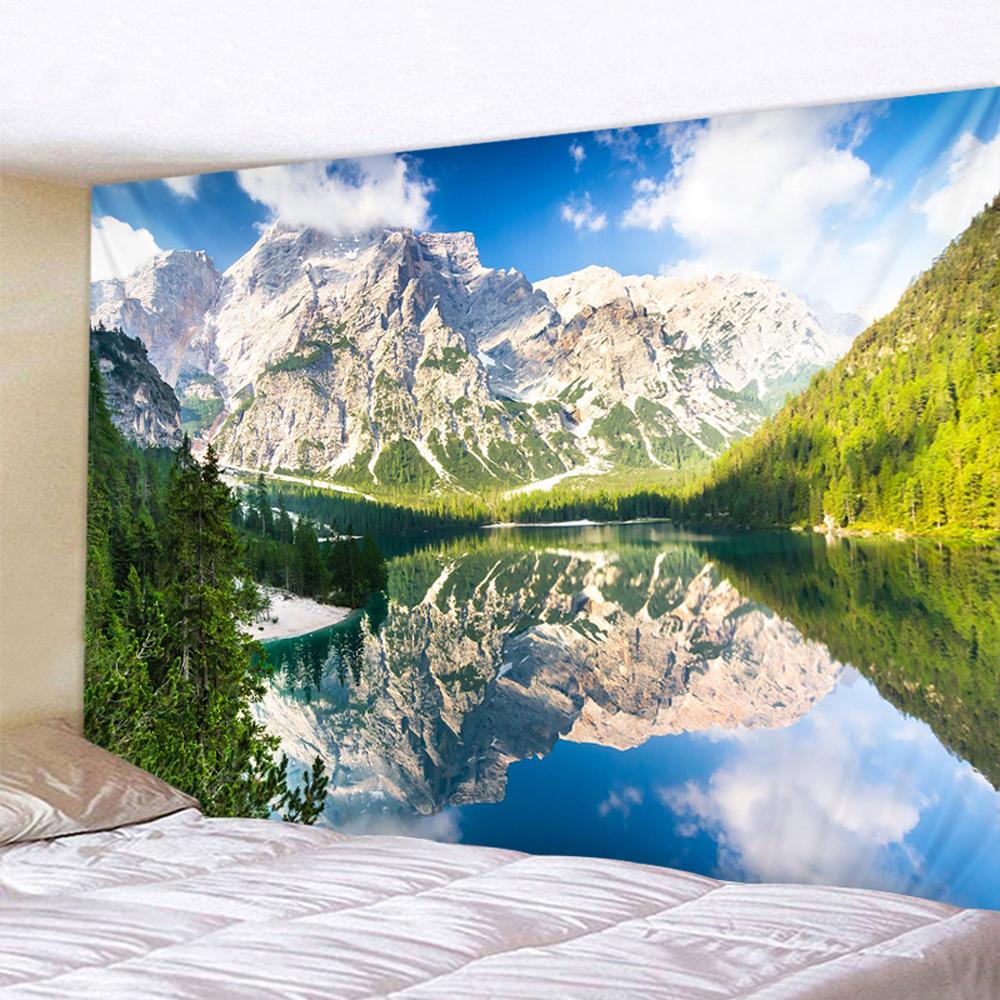 Красивый пляжный природный пейзаж с принтом, гобелен для дома, спальни, гостиной, Настенный декор, тканевый гобелен