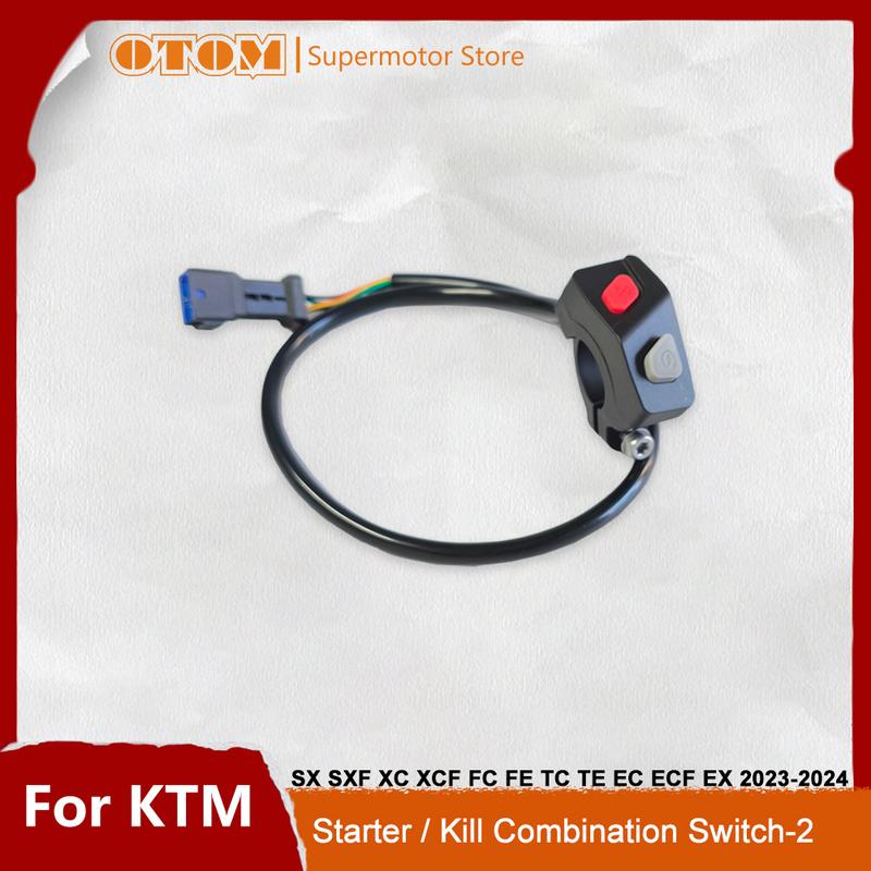 Motorcycle Accessories Engine Start Stop Button Motorcycle Kill Switch Handlebar ON/OFF For KTM SX SXF XC XCF FE TC TE -2024
