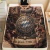 Custom Name FC Bayern München2 Flannel Blanket, High quality Comfortable for All Seasons, Home Decor, Warmth and Comfort