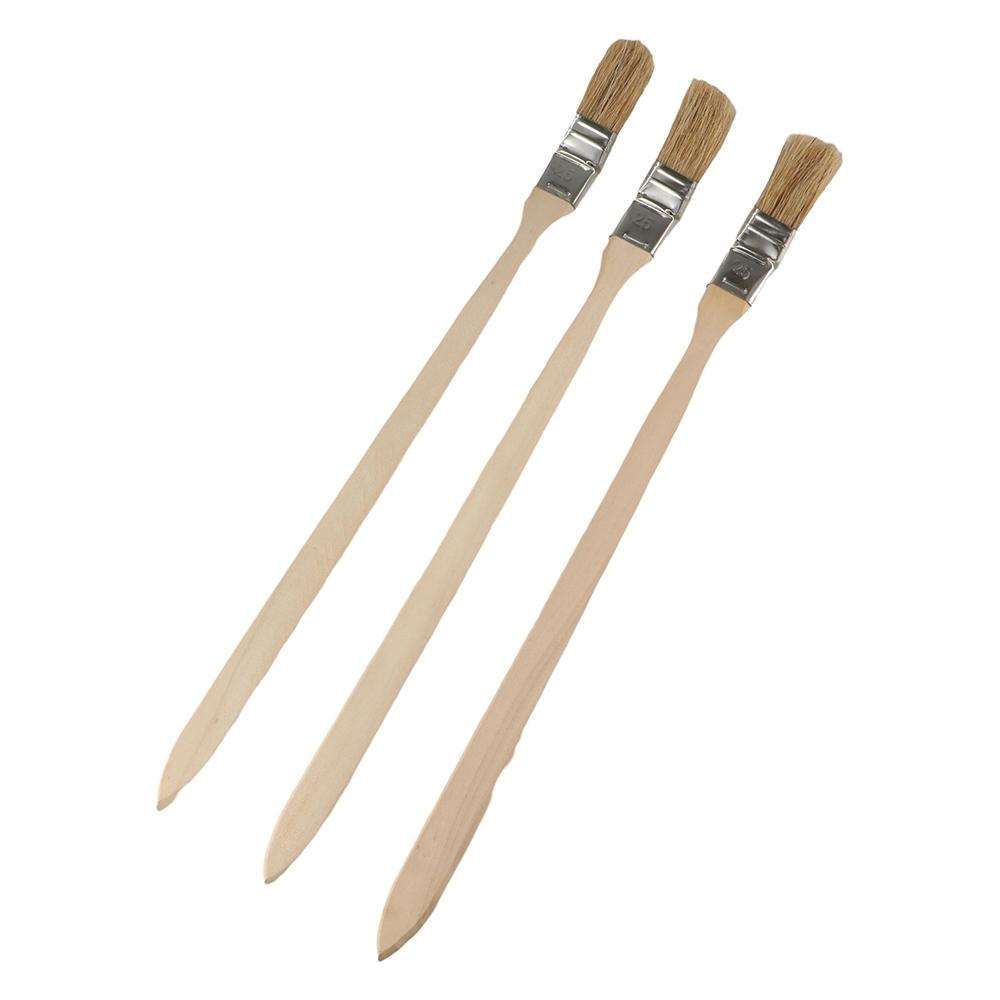 Mixed Pig Mane Hair Elbow Paint Brush Solid Wood Handle Universal Bristle Brush  Painting