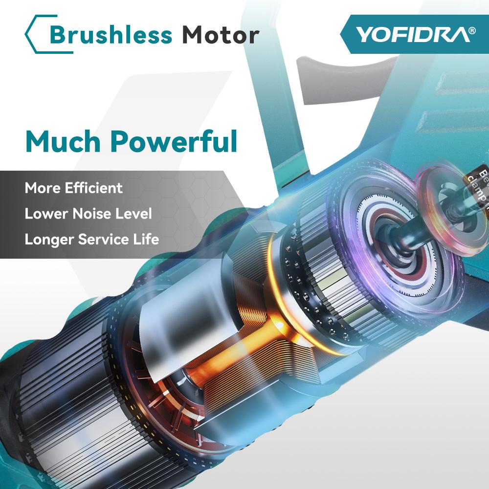 Yofidra 30 мм бесщеточный электрический секатор, мощный секатор, садовый резак для веток деревьев, ножницы, инструмент для аккумулятора Makita 18 В