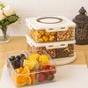Контейнер для хранения с отделениями для сохранения свежести Герметичные контейнеры для закусок Коробка для хранения приправ Холодильник