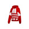 adidas Толстовка с капюшоном Big Trifoil, красно-белая, женская, в стиле стритвеар FS1307